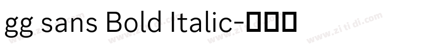 gg sans Bold Italic字体转换